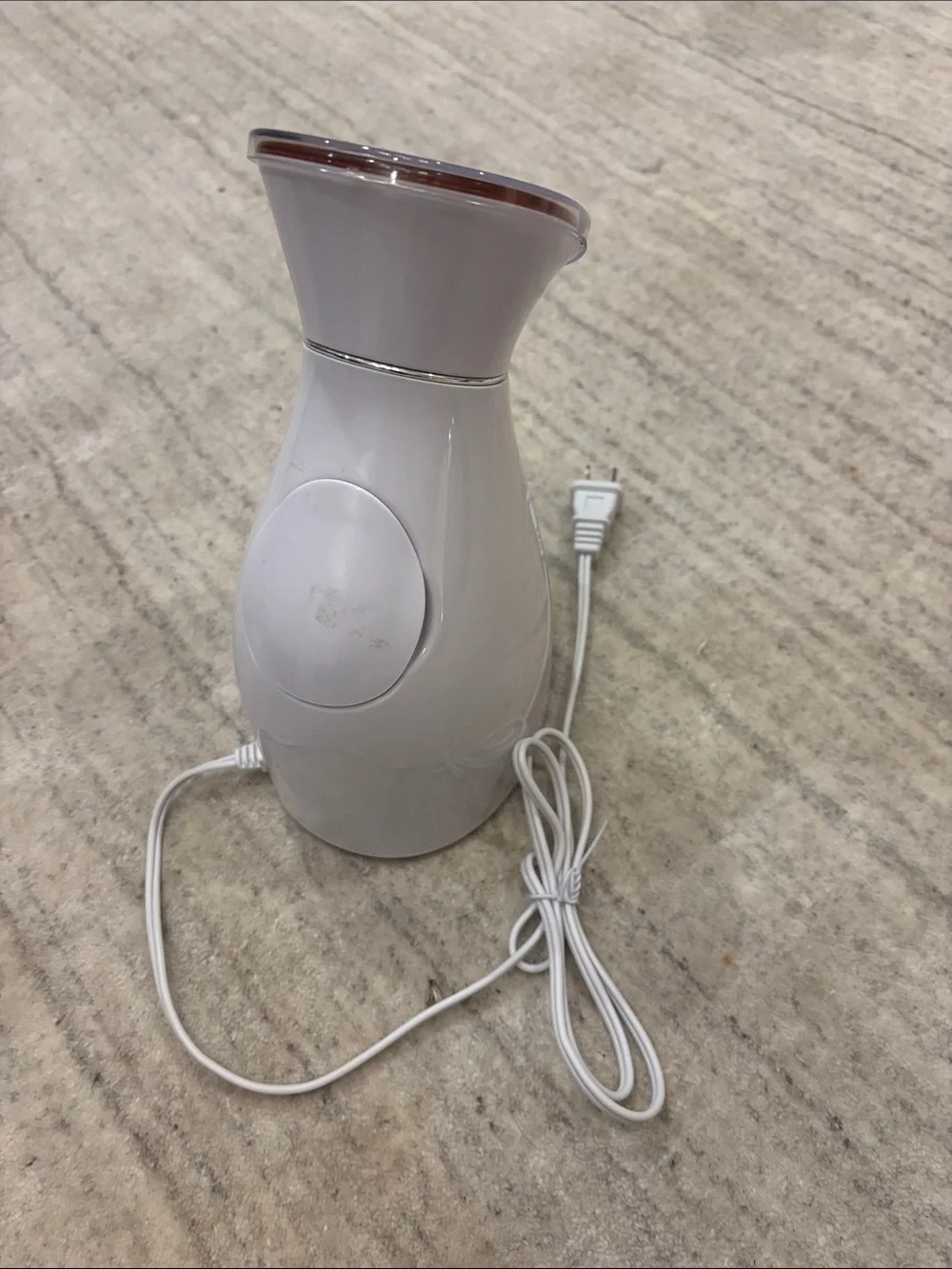 Derma Facial Steamer - White with Rose Gold Vent